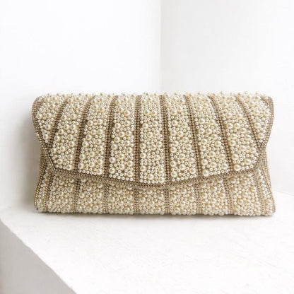 Diamante Pearl Clutch