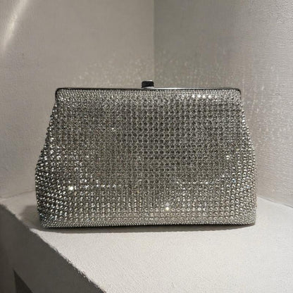 Elegant Diamanté Clutch Bag for Wedding Party Prom & Occasional Wear Sparkling Accessory