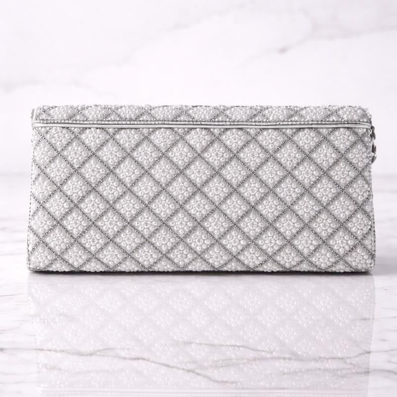 Diamante Pearl Clutch