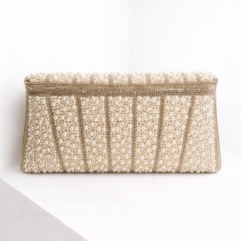 Diamante Pearl Clutch