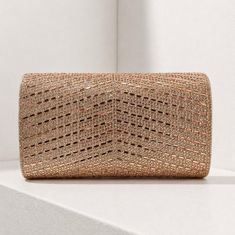 Bella Diamante Glitter Envelope Clutch