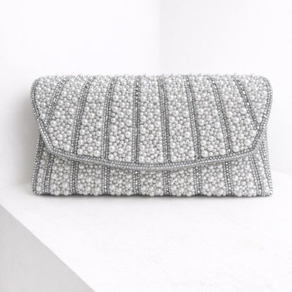 Diamante Pearl Clutch