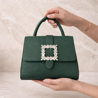 Ella Brooch Diamanté - Elegant handbag