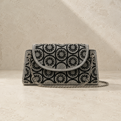 Diamanté Detail Clutch Bag for Elegant Occasions