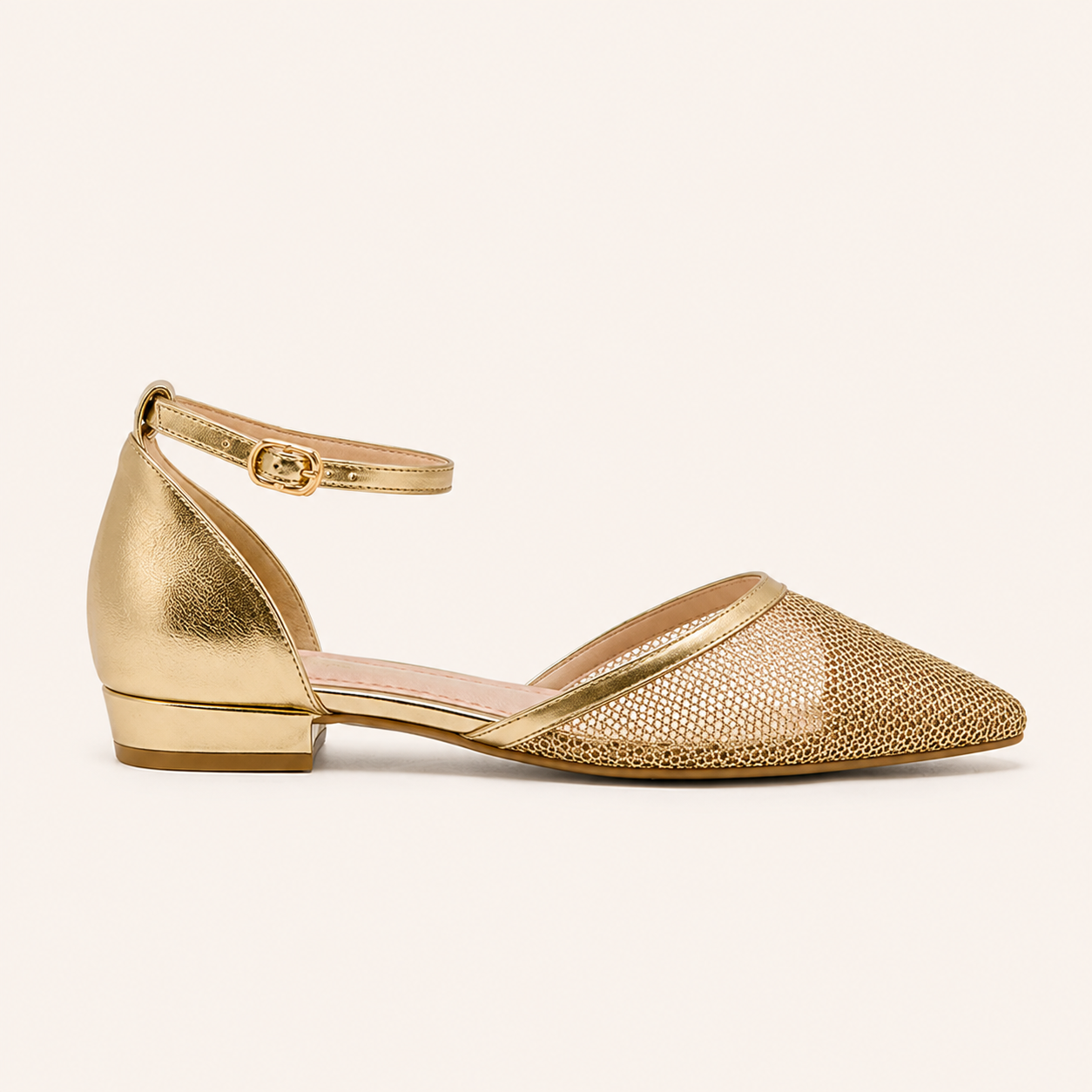 Amara- Sparkle Mesh Pointed Toe- Black