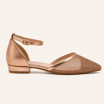 Amara- Sparkle Mesh Pointed Toe- Black