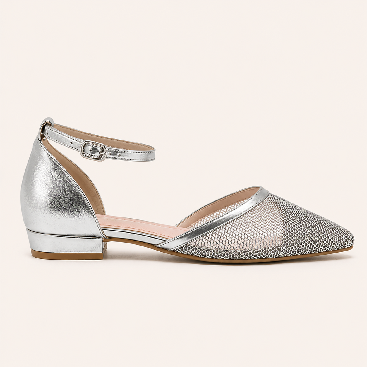 Amara- Sparkle Mesh Pointed Toe- Black