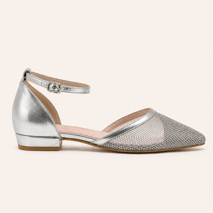 Amara- Sparkle Mesh Pointed Toe- Black