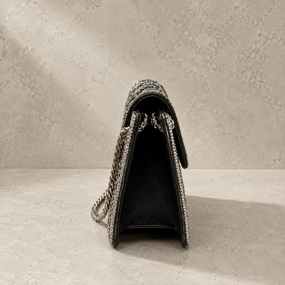 Diamanté Detail Clutch Bag for Elegant Occasions