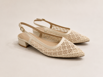 Luna Lace Slingback Flats