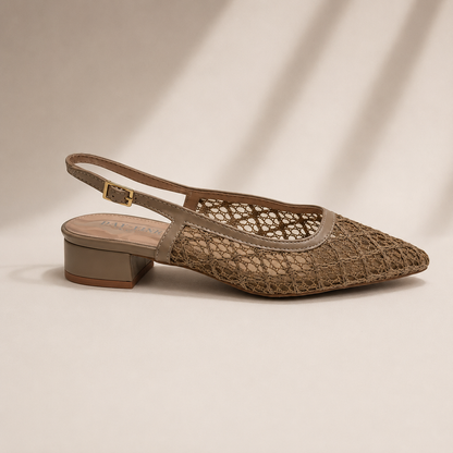Luna Lace Slingback Flats
