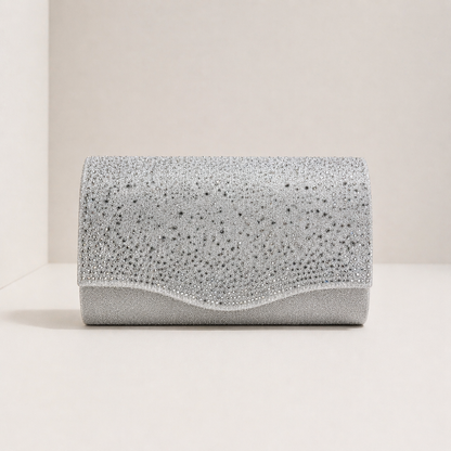Glitter Diamante Envelope Clutch bag