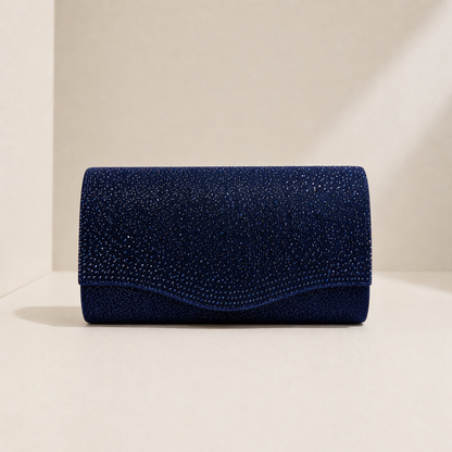 Glitter Diamante Envelope Clutch bag
