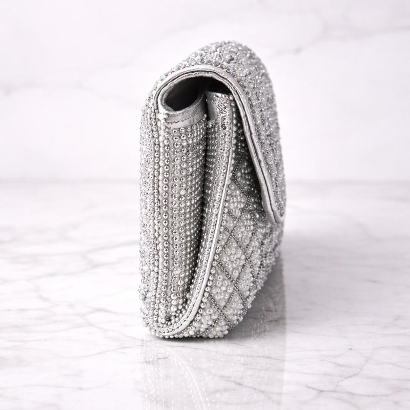 Diamante Pearl Clutch