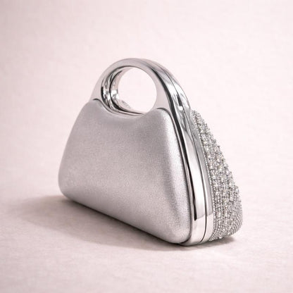 Hiba Elegant Diamanté Clutch Bag