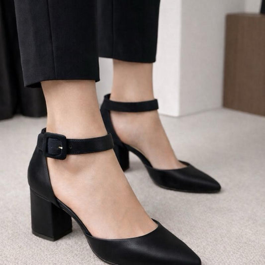 Pointed Toe Block Heels