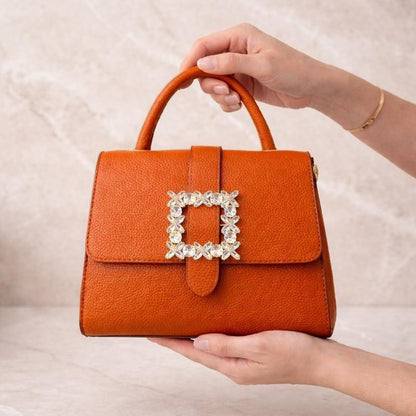 Ella Brooch Diamanté - Elegant handbag
