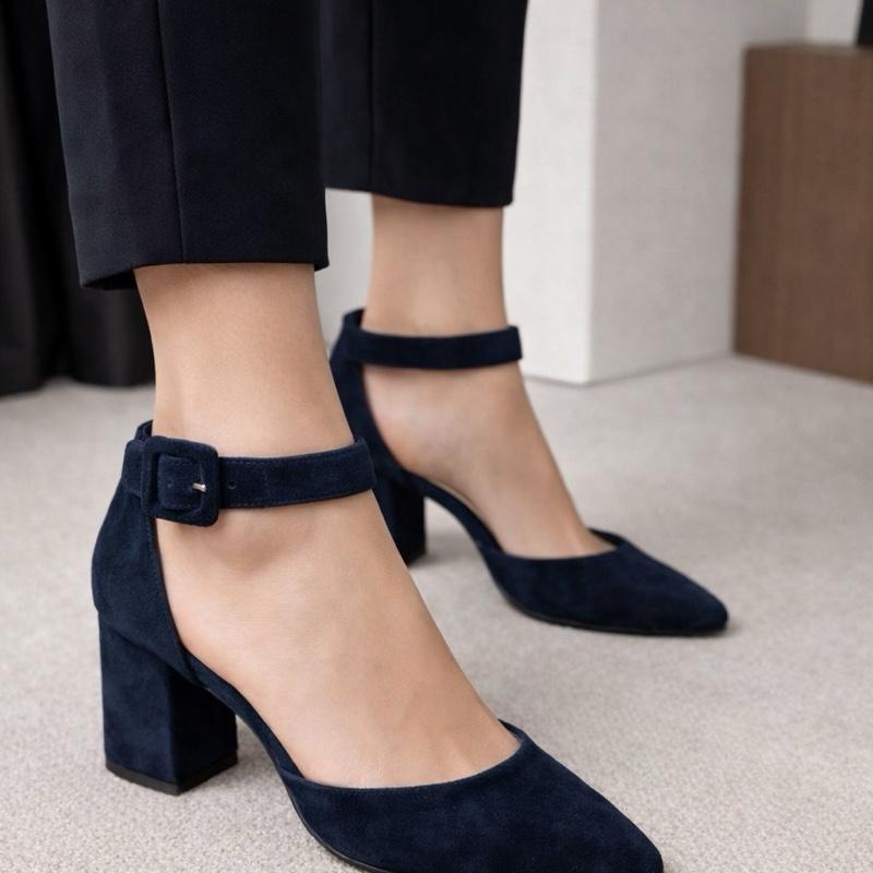 Pointed Toe Block Heels