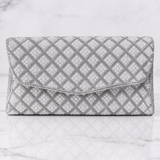 Diamante Pearl Clutch